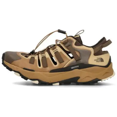 THE NORTH FACE Abrasion Resistant Breathable Low top Outdoor Shoes Men's Brown Black