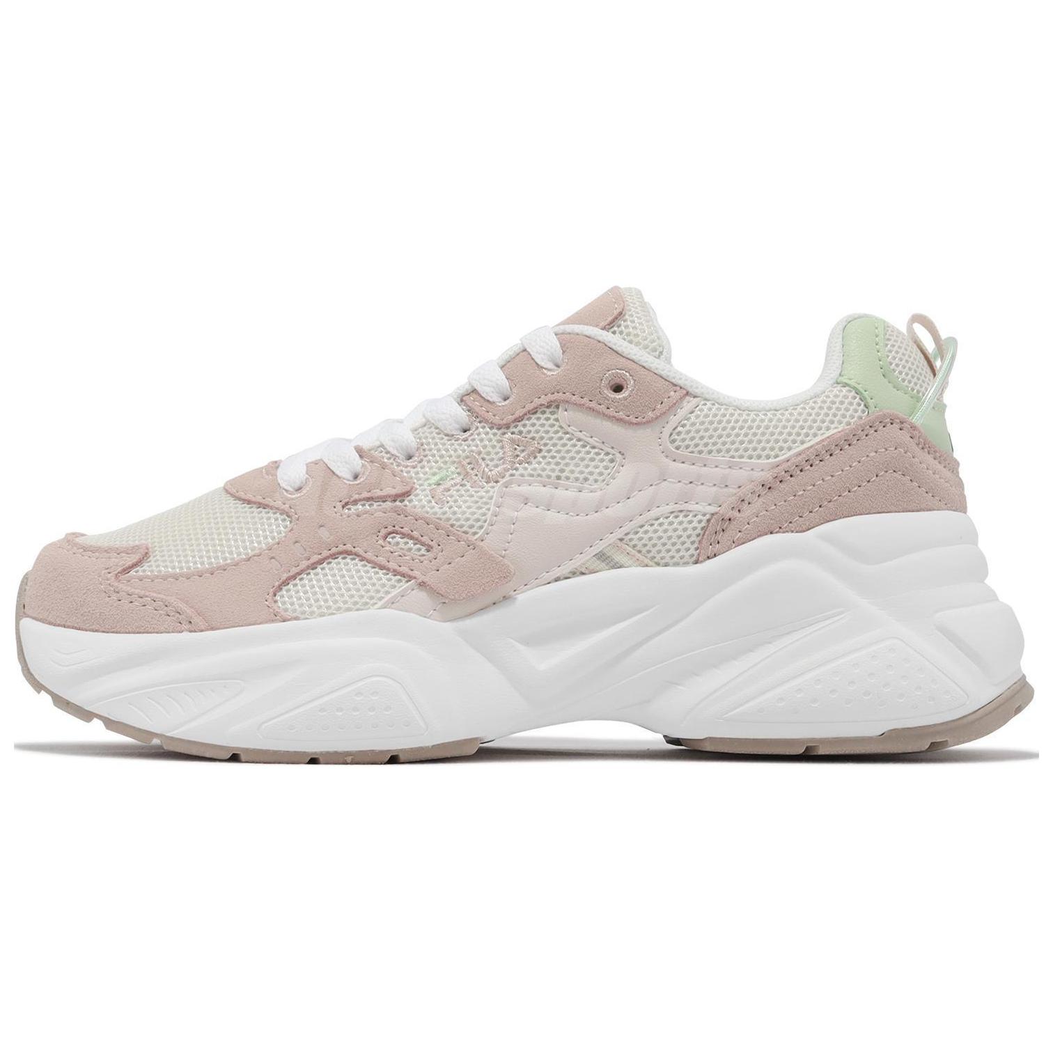 FILA Circuit Slip Resistant Abrasion Resistant Low top Chunky Sneakers Women's Pink White