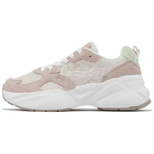 FILA Circuit Slip Resistant Abrasion Resistant Low top Chunky Sneakers Women's Pink White