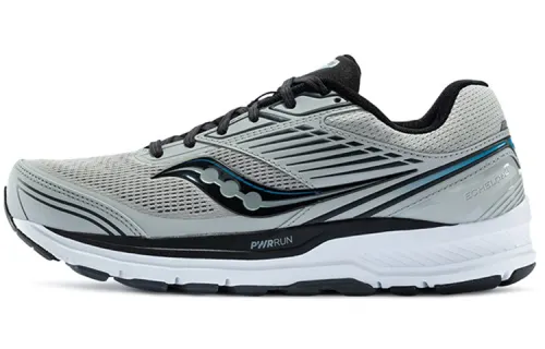 Saucony Echelon 8 Mesh Non slip Lightweight Low top Running Shoes Men's Gray Black