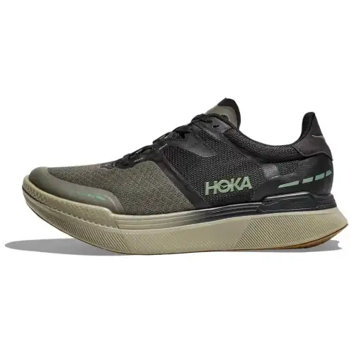 HOKA ONE ONE TRANSPORT X Comfortable Cushioning Low top Casual Running Shoes Unisex Black Green