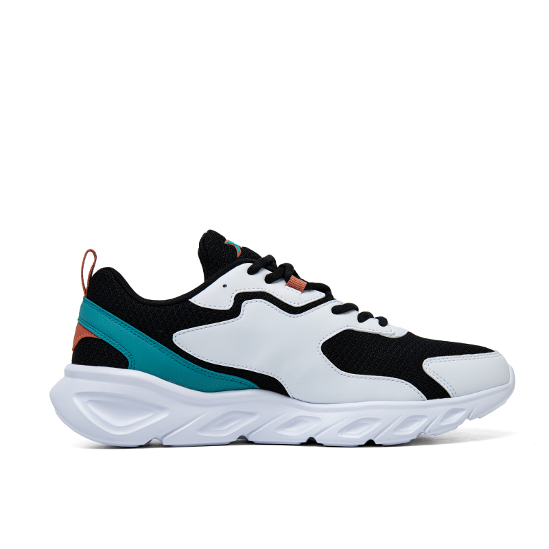 XTEP Breathable Lightweight Breathable And Lightweight Low top Running Shoes Men’s White Black