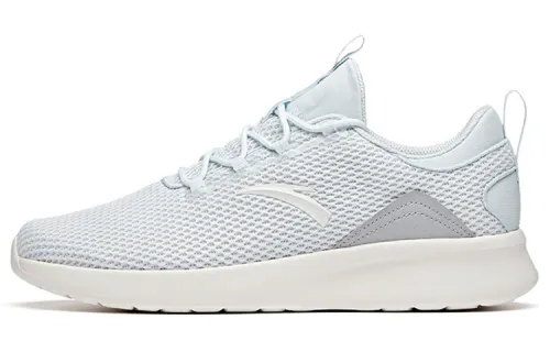 Anta Cushioning Slip Resistant Abrasion Resistant Breathable Low top Running Shoes Men's Light Blue