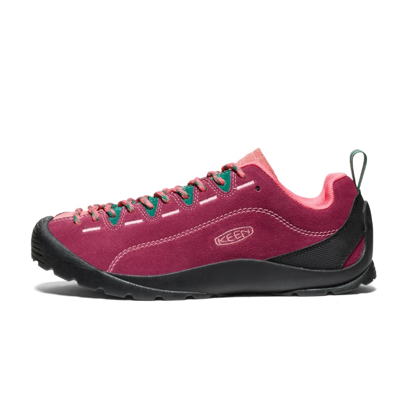Keen Jasper Slip Resistant Abrasion Resistant Slip Resistant Abrasion Resistant Low top Outdoor Shoes Women’s Red Black