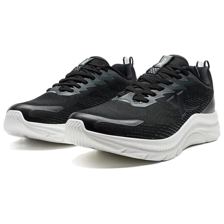 XTEP Coverage Slip Resistant Low top Casual Running Shoes Men’s Black White