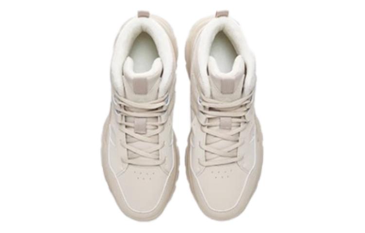 PEAK Flowing Rock Abrasion Resistant Height Increasing Rebound Mid top Outdoor Shoes Men’s Greige