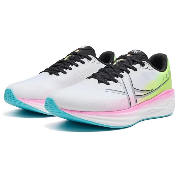 XTEP Xuan Speed 5.0 Fabric Cushioning Rebound Low top Casual Running Shoes Women’s White Pink Green