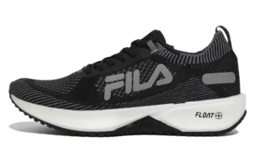 FILA Abrasion Resistant Breathable Abrasion Resistant Breathable Low top Running Shoes Unisex Black Korean Style