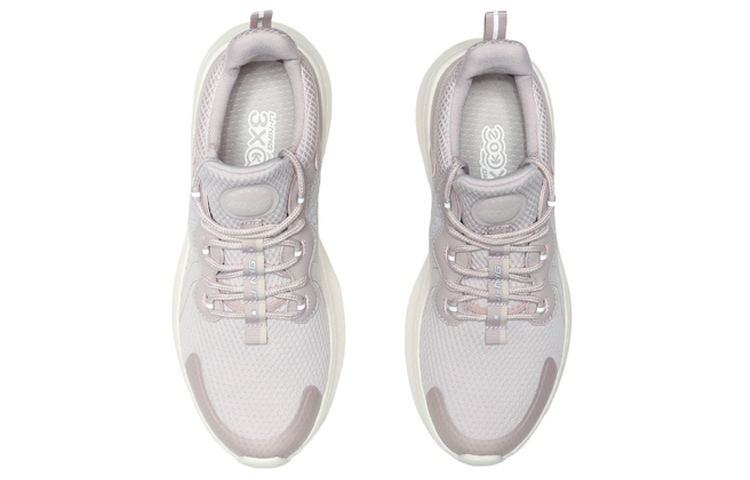 Li Ning Fashion Rebound Breathable Lightweight Slip Resistant Low top Running Shoes Women’s Light Purple