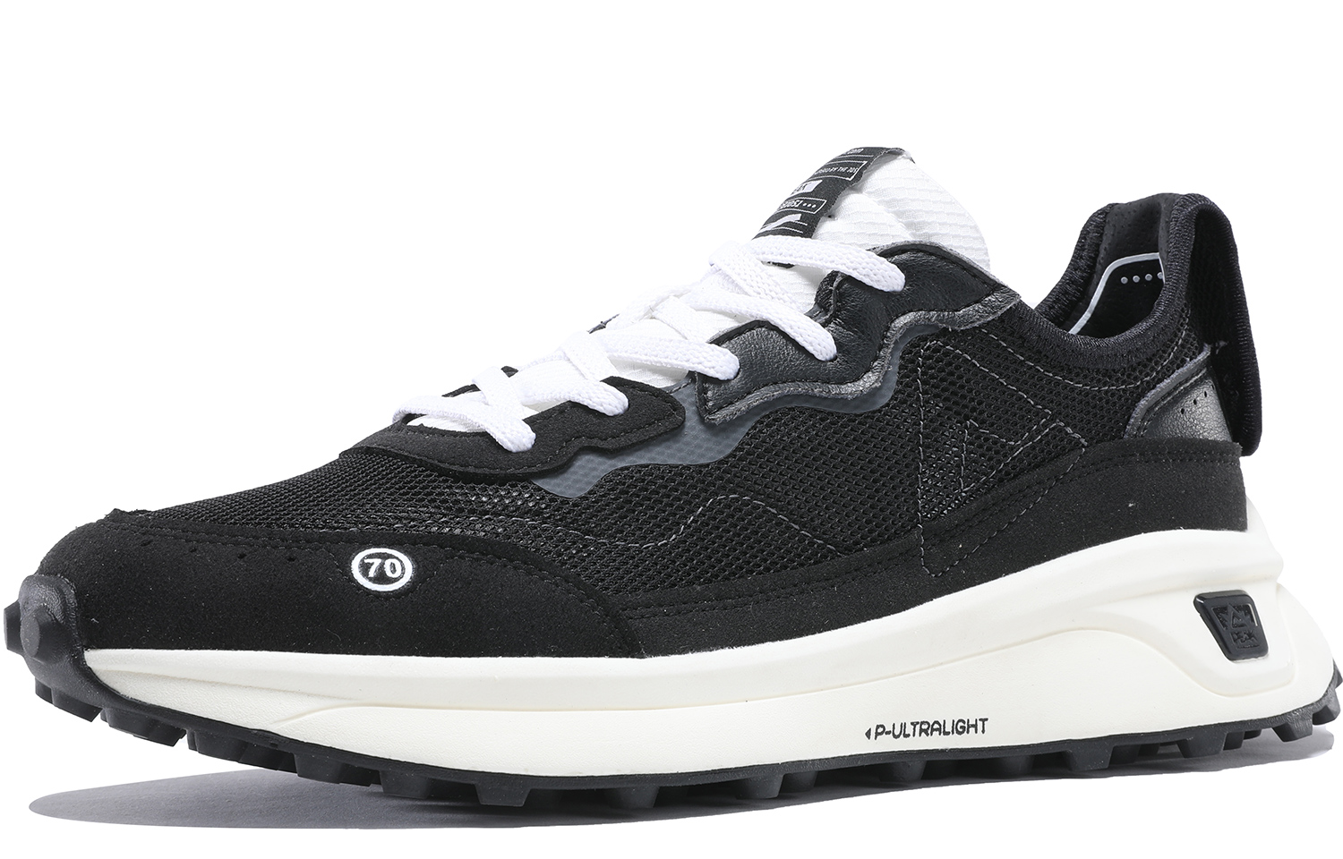 PEAK Flick 70s Cushioning Slip Resistant Abrasion Resistant Lightweight Low top Running Shoes Women’s Black
