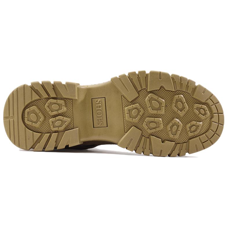 LANOUDUN Abrasion Resistant, Impact Resistant, Slip Resistant High top Outdoor Shoes Unisex Brown