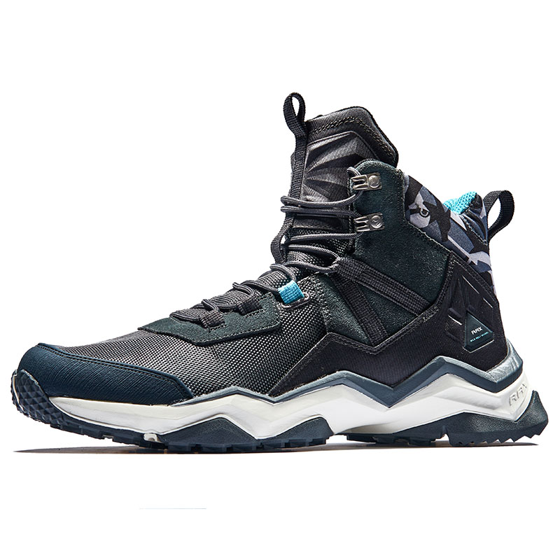 RAX Non slip Lightweight High top Outdoor Shoes Men’s Carbon Black