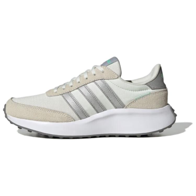 Adidas Run 70S Slip Resistant Abrasion Resistant Low top Casual Running Shoes Women's White Gray