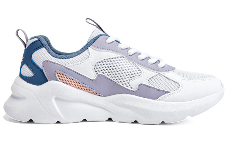 Erke Slip Resistant And Breathable Low top Running Shoes Women’s White Purple