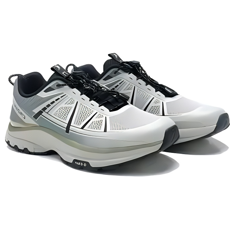 QIAODAN Slip Resistant Abrasion Resistant Low top Casual Running Shoes Men’s Gray Green