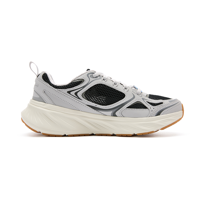 Skechers Edgeride Breathable Support Rebound Low top Casual Running Shoes Men’s Gray