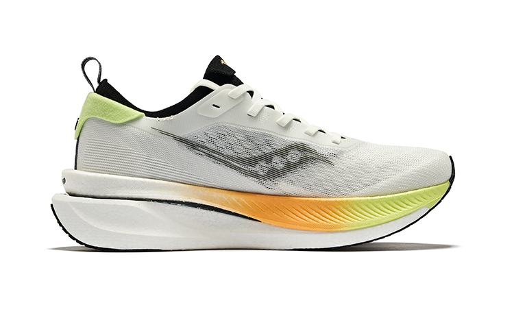 Saucony IDLING Cruise Cushioning Low top Casual Running Shoes Men’s White Black
