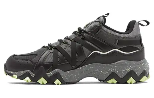 FILA Round Tip Cushioning Abrasion Resistant Cushioning, Wear Resistant Low top Running Shoes Men's Black