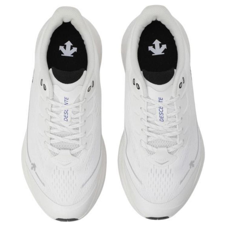 DESCENTE Slip Resistant Abrasion Resistant Slip Resistant Abrasion Resistant Low top Casual Running Shoes Unisex White