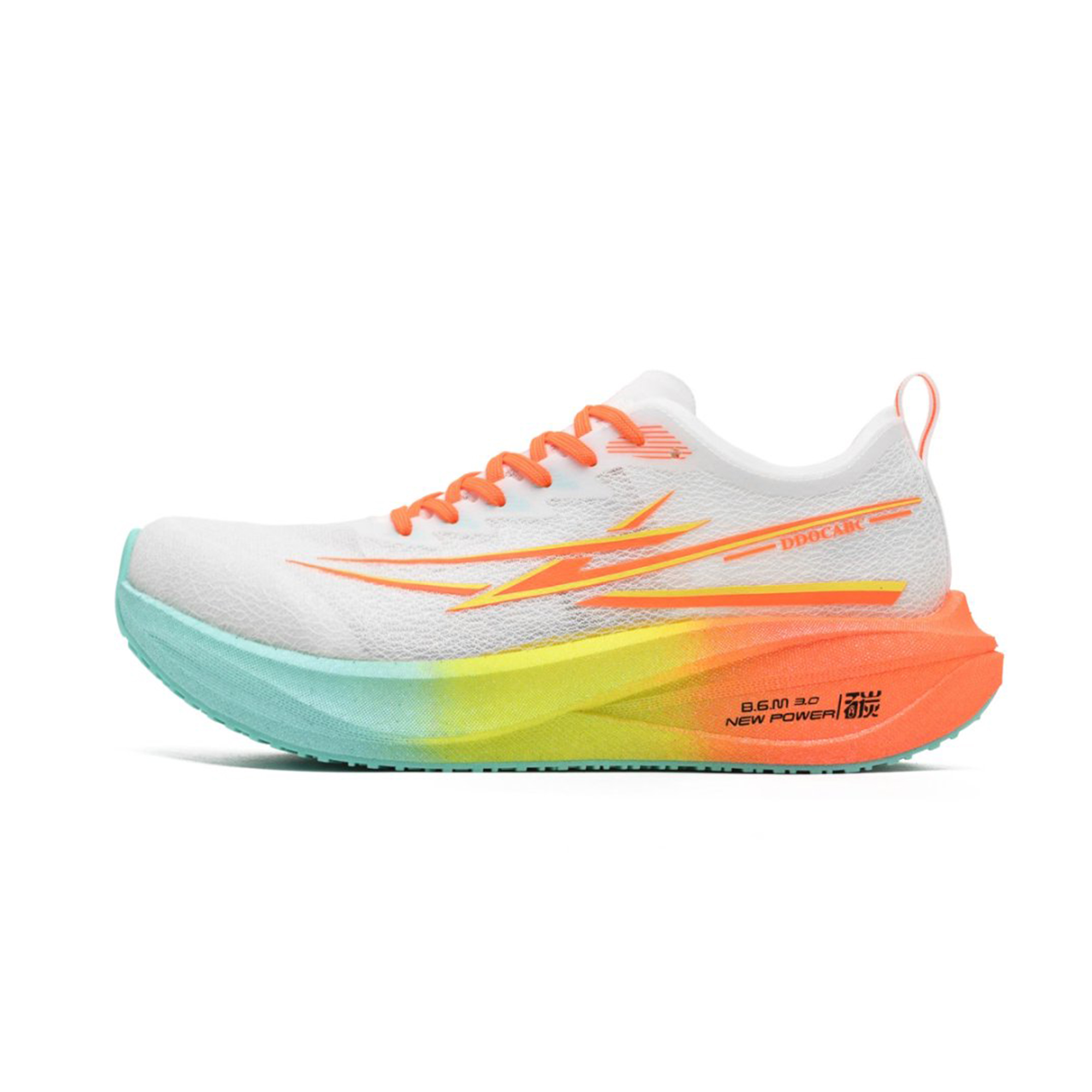 DDOCABC Running Shoes Unisex Low Top Orange Yellow