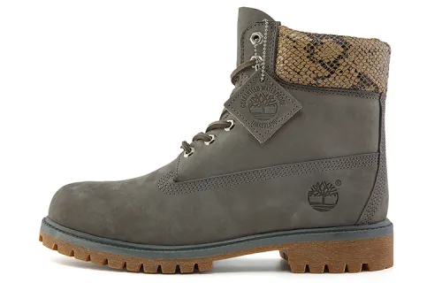 Timberland Jungle Pack Top Grain Cow Leather Short Outdoor Boots Men's Gray Wide Fit