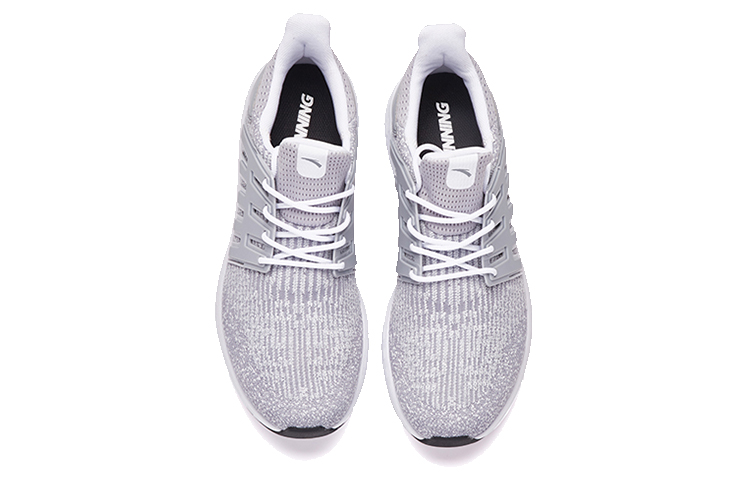 Anta Cushioning Anti-Slip And Wear-Resistant Breathable Coverage Low-Top Running Shoes Men’s Gray White