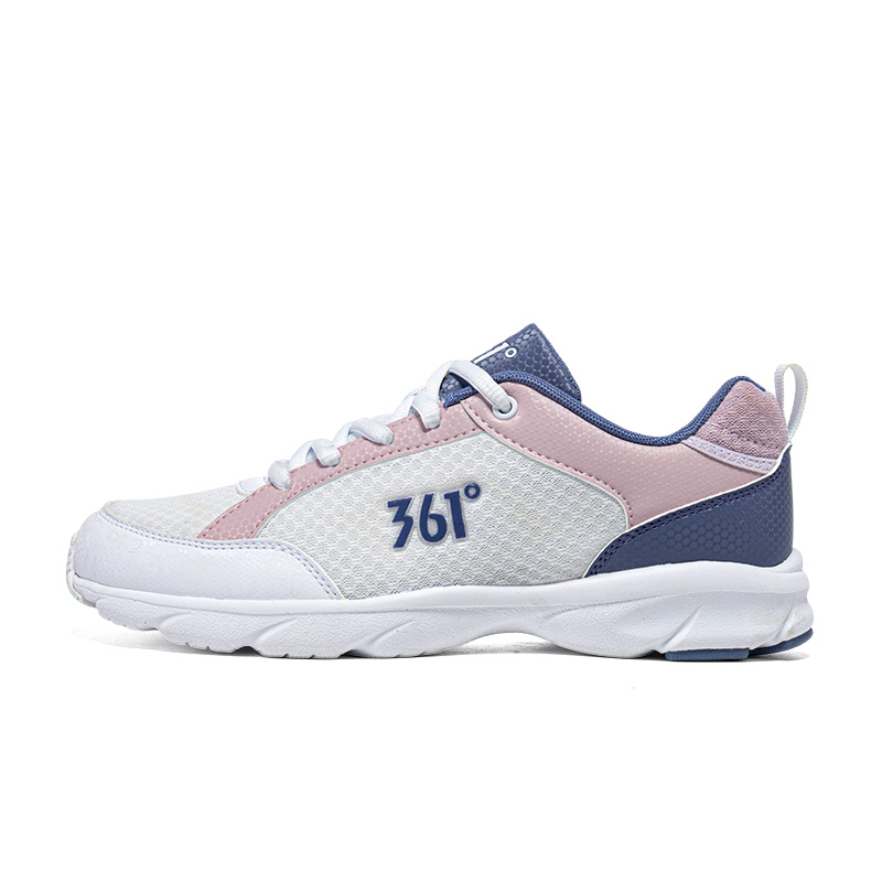 361° Cushioning Breathable Lightweight Low top Casual Running Shoes Women’s 361 Degrees White Dawn Pink Purple
