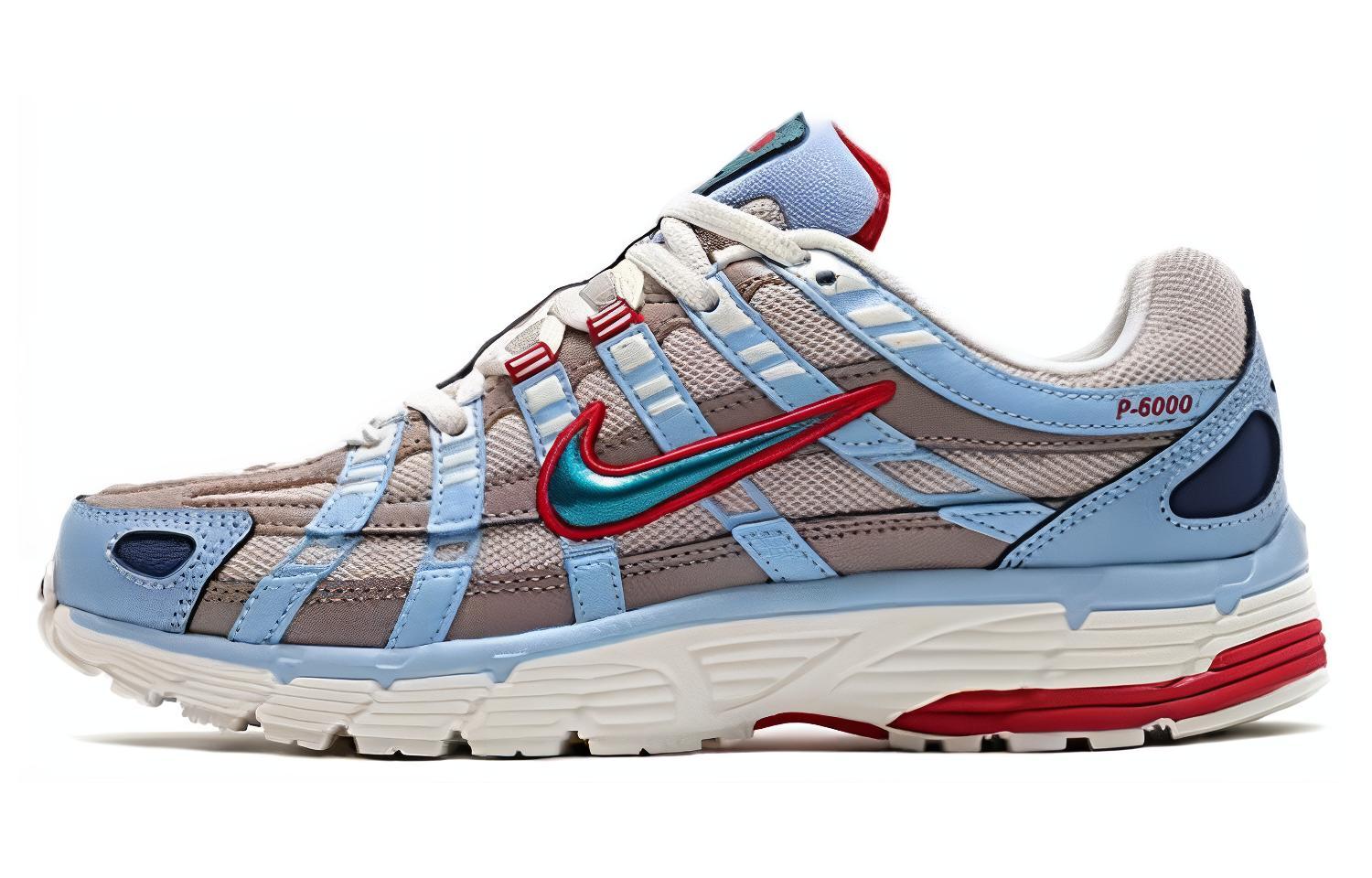 Nike P-6000 Grey Blue Red Women's