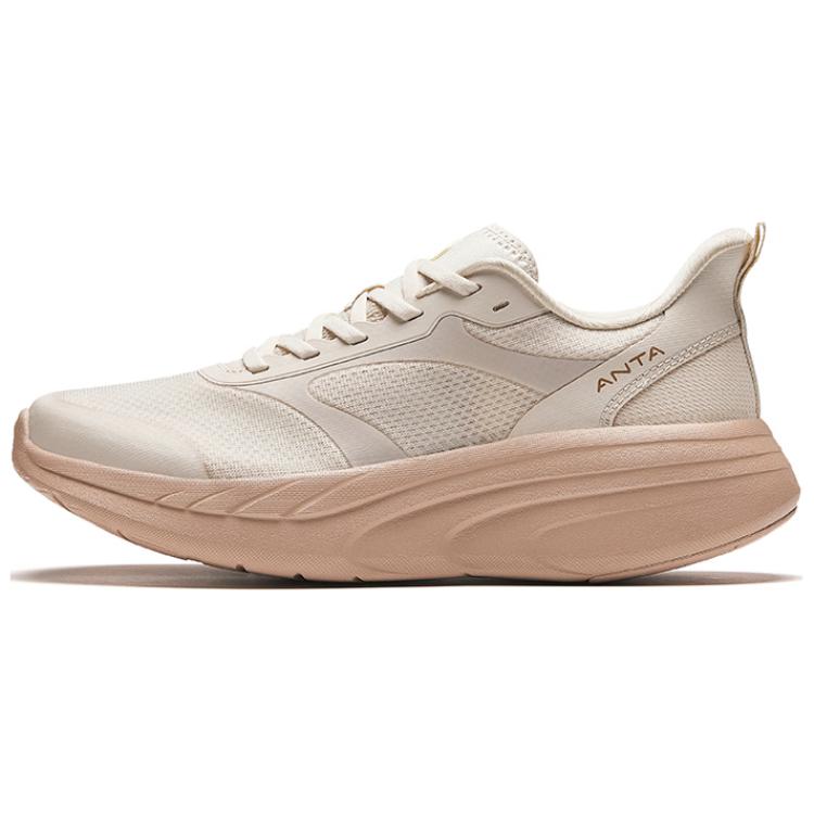 Anta Cushioning Abrasion Resistant Slip Resistant Low top Running Shoes Women’s Beige Gray