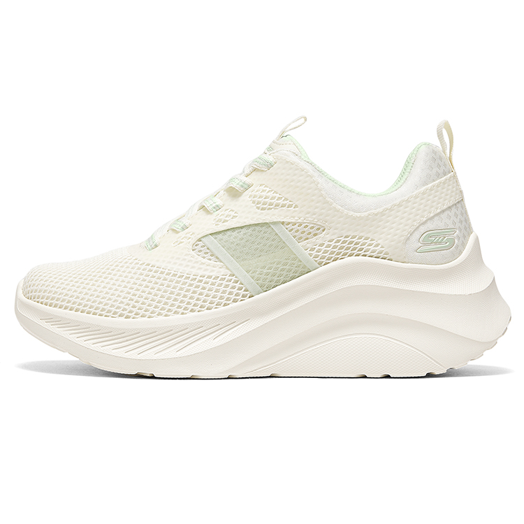 Skechers Abrasion Resistant Low top Casual City Commuting Running Shoes Women’s Beige Green