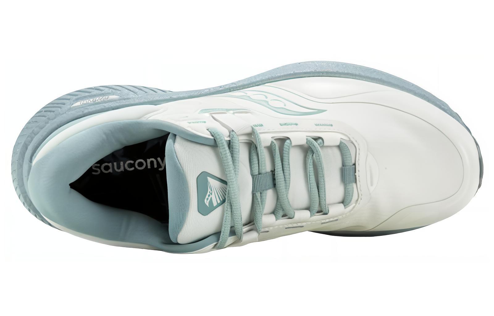 Saucony Surge 1 Cushioning Slip Resistant Low top Running Shoes Unisex White Blue