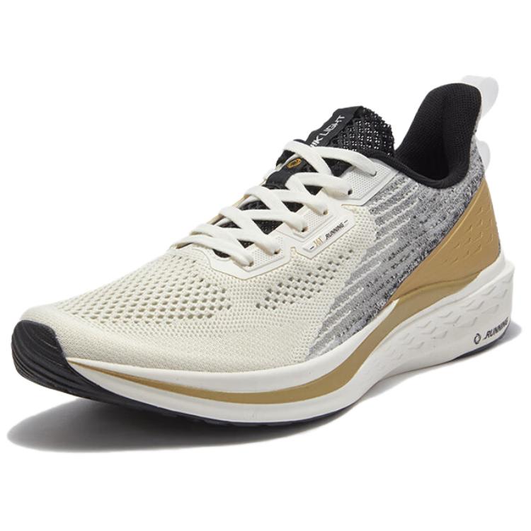 361° FlyFish Slip Resistant And Breathable Coverage Low top Casual Running Shoes Men’s White Gray Gold