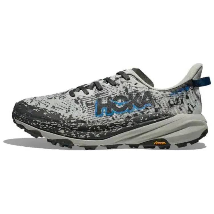 HOKA ONE ONE SPEEDGOAT 6 Cushioning Slip Resistant Rebound Low top Running Shoes Men's Gray