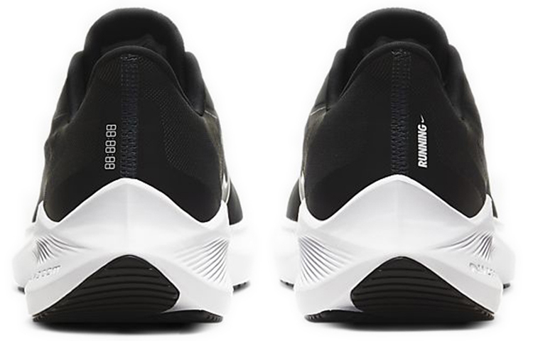 Женские кроссовки Nike Zoom Winflo 7 (черно-белые) — 黑/煤黑/白色 — фото 5