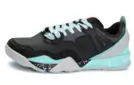 Li Ning Cushioning Slip Resistant Abrasion Resistant Breathable Low top Running Shoes Men's Black Gray Blue