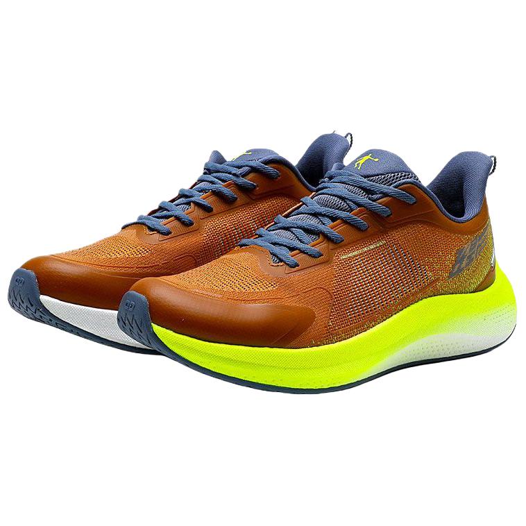 QIAODAN Flying Shadow 3.0 Slip Resistant Abrasion Resistant Low top Casual Running Shoes Men’s Orange