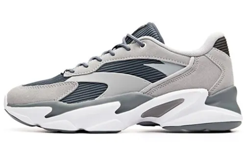 Anta Cushioning Slip Resistant Abrasion Resistant Low top Running Shoes Men's Gray