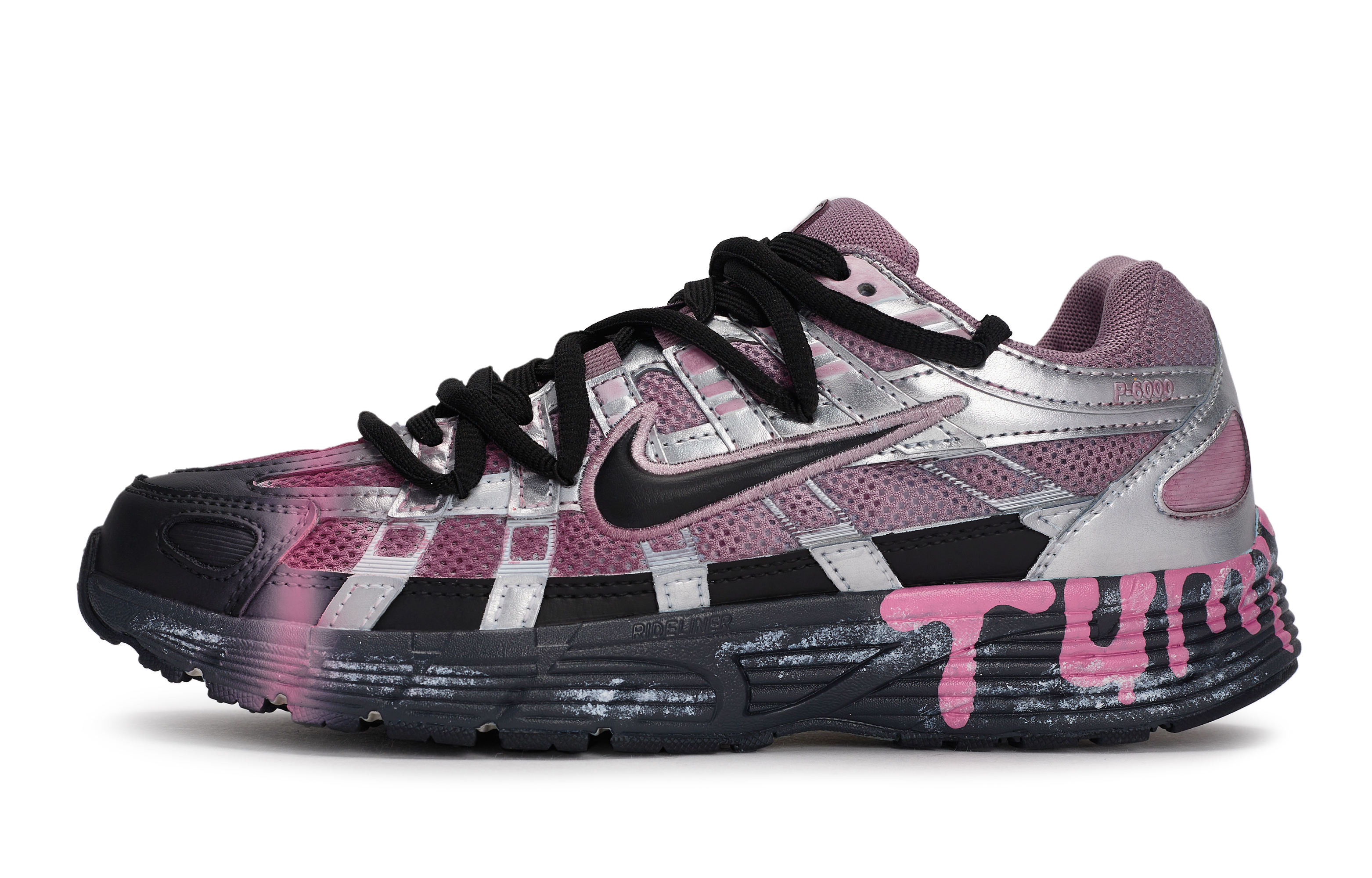 Nike P 6000 Low top Running Shoes Women’s Black Silver Pink