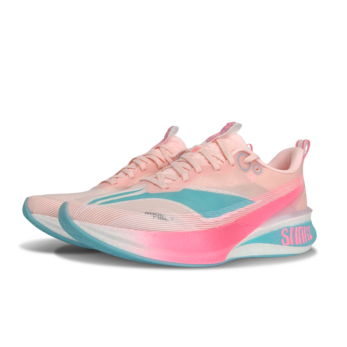 Li Ning Red Hare 8PRO Cushioning Slip Resistant Abrasion Resistant Low top Casual Running Shoes Unisex Pink Blue