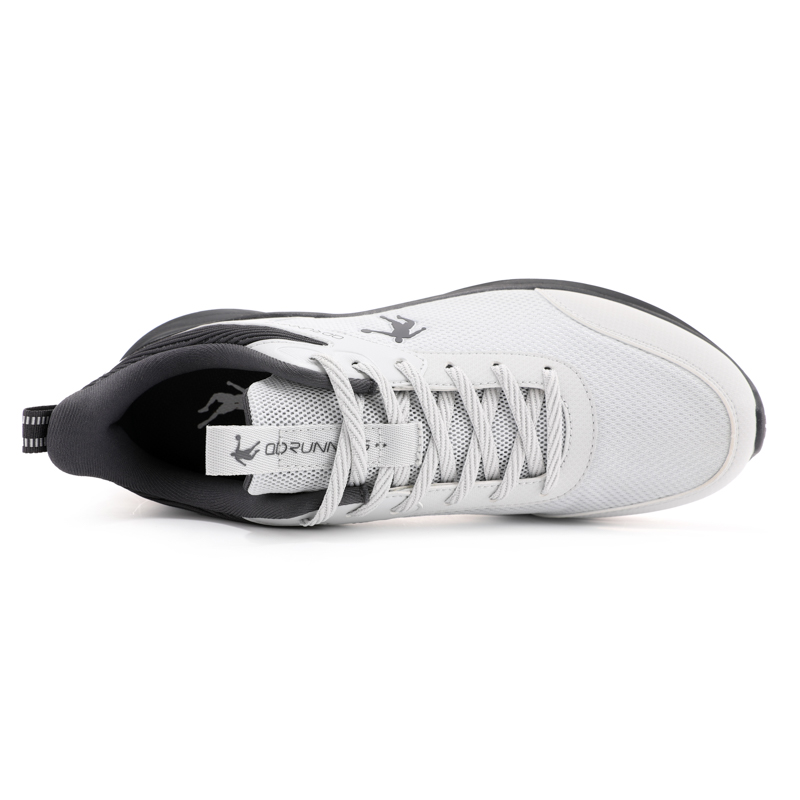 QIAODAN Slip Resistant Abrasion Resistant Slip Resistant Abrasion Resistant Low top Running Shoes Men’s Gray Black