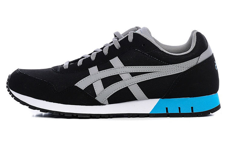 Asics Curreo 1 Sports Low top Running Shoes Men's Black Gray Blue