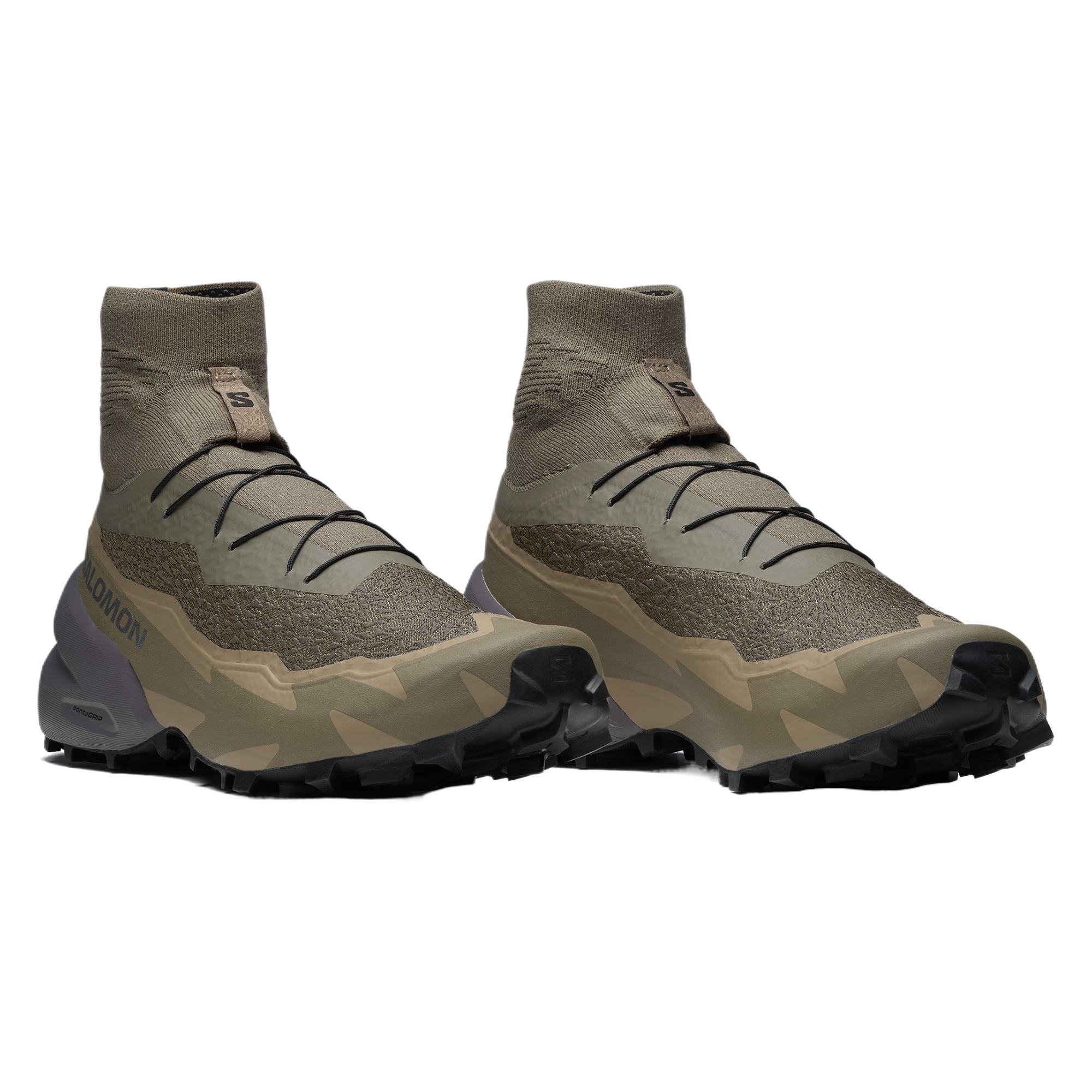 SALOMON SPEEDCROSS ADVANCED Comfortable Textile, Synthetic Leather Impact Resistant Impact resistant Mid top