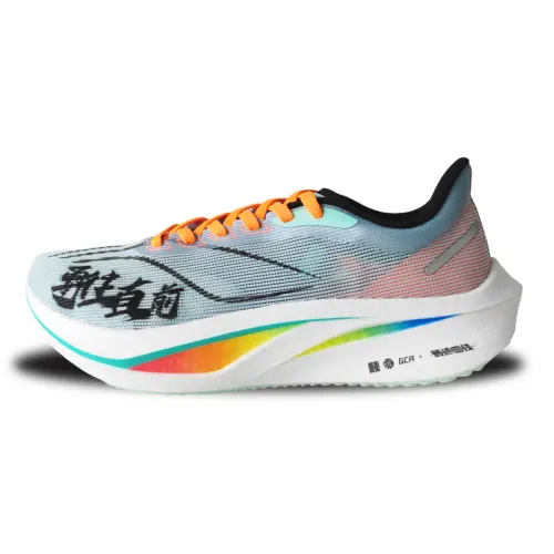 Li Ning Feidian 4 Challenger Cushioning Breathable Rebound Low top Casual Running Shoes Men's Blue