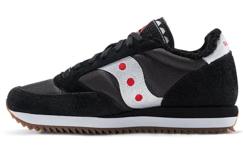Saucony Jazz Original Running Shoes Men's Low Top Black White Red