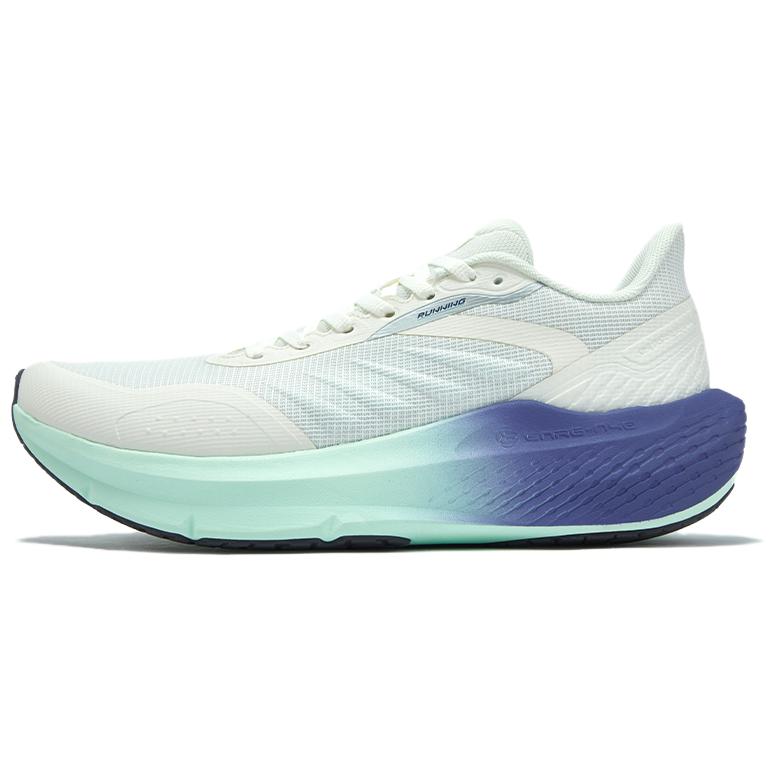 361° Slip Resistant Abrasion Resistant Low top Casual Running Shoes Men’s White Teal Blue