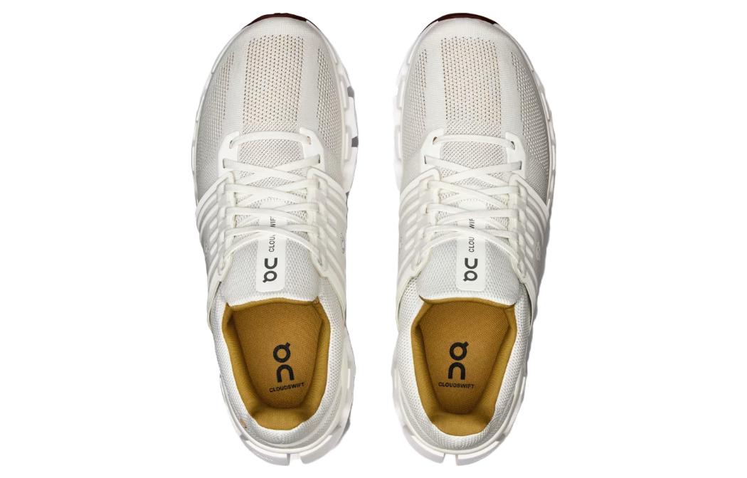 On Cloudswift Cushioning, Wear Resistant Low top Running Shoes Men’s White