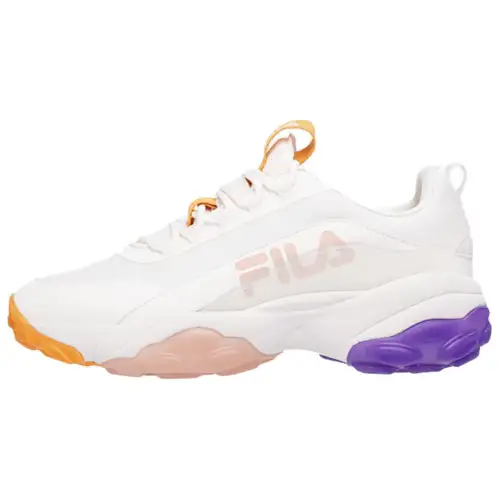 FILA Loligo Cushioning Slip Resistant Low top Running Shoes Women's White Yellow