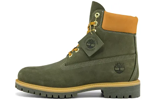Timberland PREMIUM Abrasion Resistant Cushioning Comfortable Knee High Outdoor Boots Men's Army Green