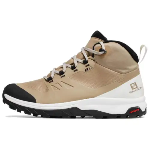 SALOMON Outsnap Abrasion Resistant High top Outdoor Shoes Men's Khaki Black