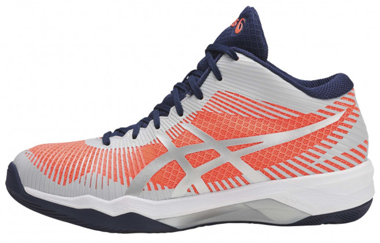 ASICS Gel Volley Elite Running Shoes Women's Mid Top Gray/Orange